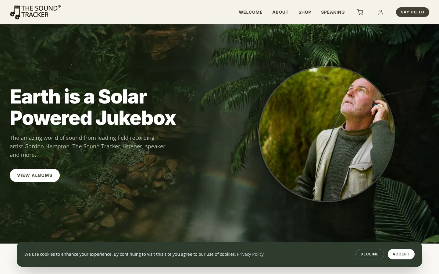 Soundtracker website screenshot