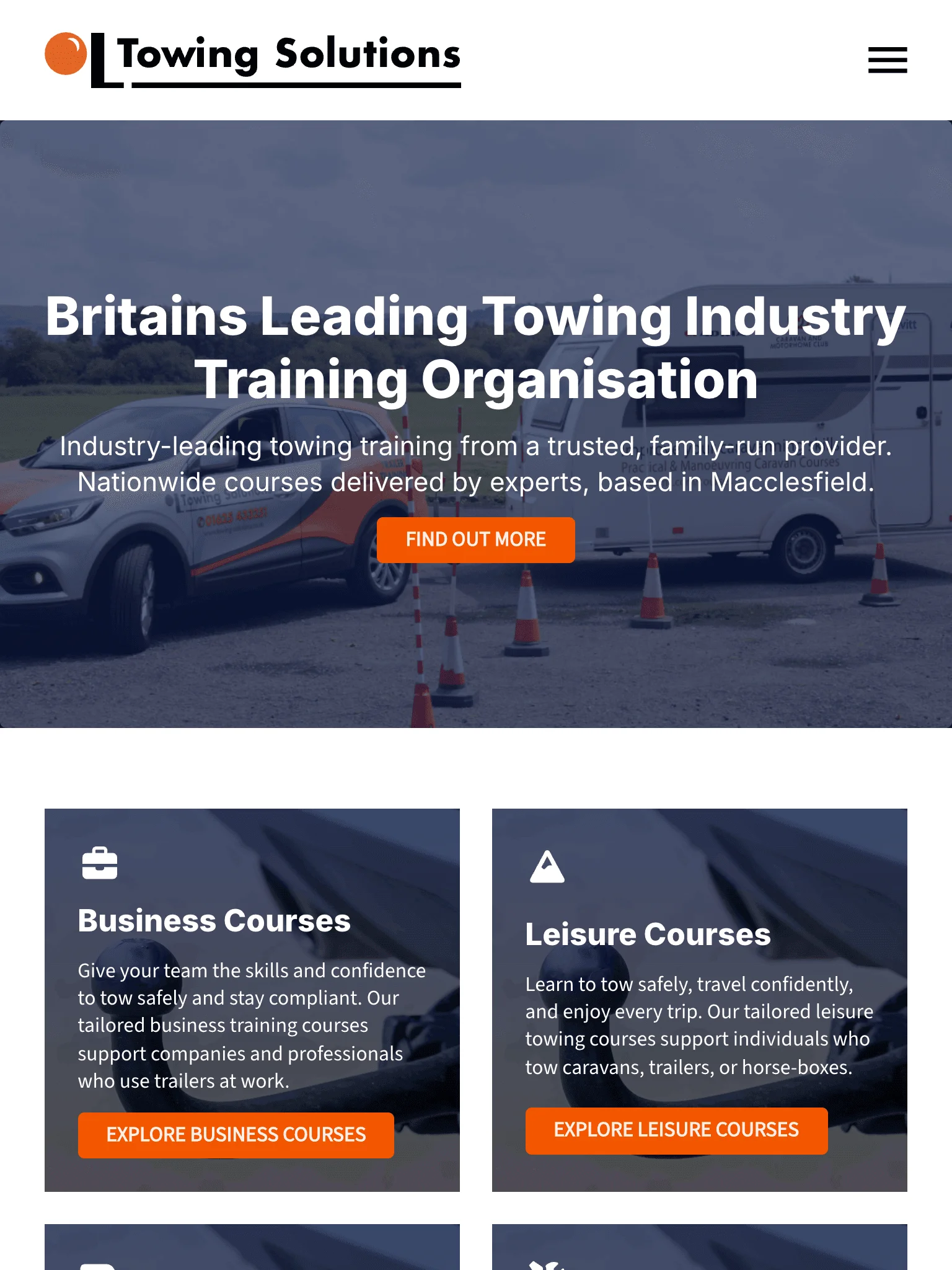 Towing Solutions tablet view
